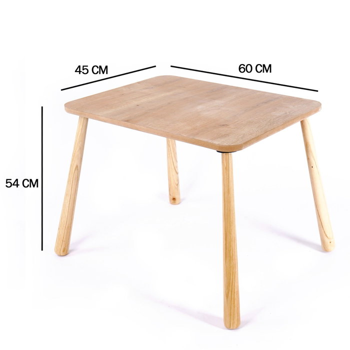 Hanah Home Conjunto de Mesa para Niños Color Roble
